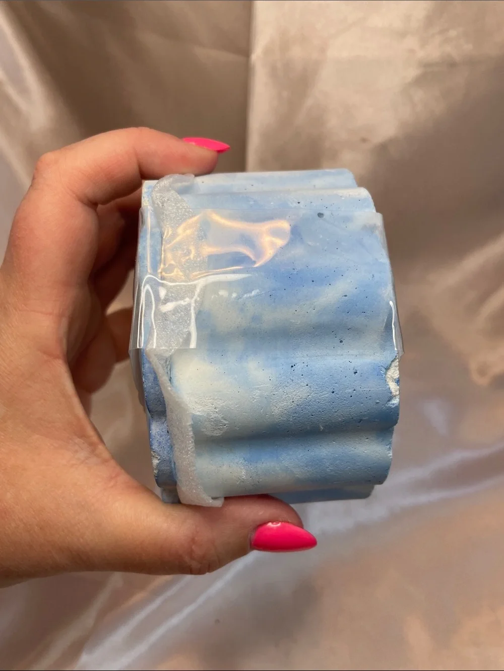TARGET Blue Marble Ceramic Decorative Container - NWT